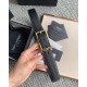 Replica Dettagli perfetti Cintura YSL Saint Laurent New Cassandre Buckle 30MM Nero Riproduzione Fedele Dettagli perfetti Cintura YSL Saint Laurent New Cassandre Buckle 30MM Nero imitazioni