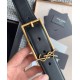 Replica Dettagli perfetti Cintura YSL Saint Laurent New Cassandre Buckle 30MM Nero Riproduzione Fedele Dettagli perfetti Cintura YSL Saint Laurent New Cassandre Buckle 30MM Nero imitazioni