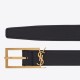 Replica Dettagli perfetti Cintura YSL Saint Laurent New Cassandre Buckle 30MM Nero Riproduzione Fedele Dettagli perfetti Cintura YSL Saint Laurent New Cassandre Buckle 30MM Nero imitazioni