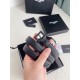 Riproduzione Fedele Cintura YSL Saint Laurent Cassandre Square Buckle 20MM Tutto Nero imitazioni