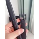 Riproduzione Fedele Cintura YSL Saint Laurent Cassandre Square Buckle 20MM Tutto Nero imitazioni