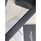 Riproduzione Fedele Cintura YSL Saint Laurent Cassandre Square Buckle 20MM Nero imitazioni