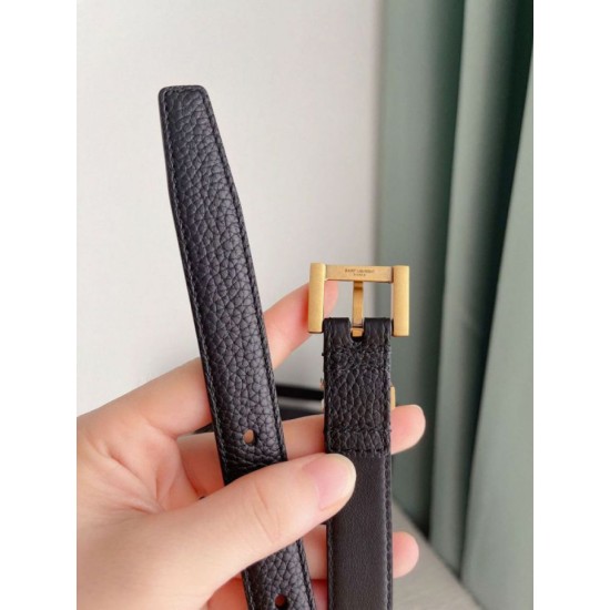 Replica Cintura YSL Saint Laurent Cassandre Square Buckle 20MM Nero Riproduzione Fedele Cintura YSL Saint Laurent Cassandre Square Buckle 20MM Nero imitazioni