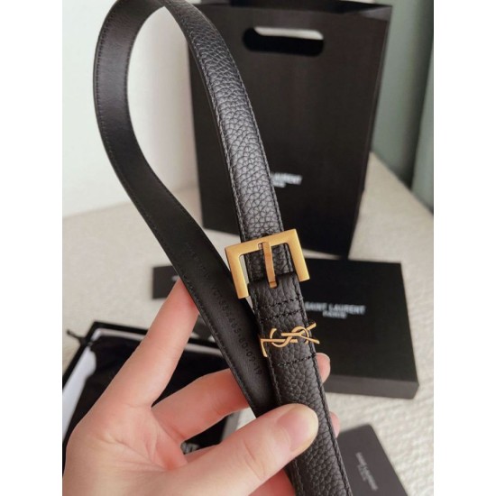 Replica Cintura YSL Saint Laurent Cassandre Square Buckle 20MM Nero Riproduzione Fedele Cintura YSL Saint Laurent Cassandre Square Buckle 20MM Nero imitazioni