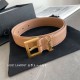 Replica Alta gamma Cintura YSL Saint Laurent Cassandre Square Buckle 30MM Beige Riproduzione Fedele Alta gamma replica Cintura YSL Saint Laurent Cassandre Square Buckle 30MM Beige imitazioni