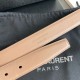 Replica Alta gamma Cintura YSL Saint Laurent Cassandre Square Buckle 30MM Beige Riproduzione Fedele Alta gamma replica Cintura YSL Saint Laurent Cassandre Square Buckle 30MM Beige imitazioni