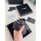 Riproduzione Fedele replica Cintura YSL Saint Laurent Cassandre Square Buckle 30MM Noir imitazioni