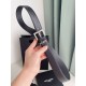 Riproduzione Fedele replica Cintura YSL Saint Laurent Cassandre Square Buckle 30MM Noir imitazioni