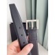 Riproduzione Fedele replica Cintura YSL Saint Laurent Cassandre Square Buckle 30MM Noir imitazioni