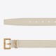 Replica Borsa Cintura YSL Saint Laurent Cassandre Square Buckle 30MM Bianco Riproduzione Fedele replica Cintura YSL Saint Laurent Cassandre Square Buckle 30MM Bianco imitazioni