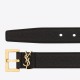 Replica Borsa Cintura YSL Saint Laurent Cassandre Square Buckle 20MM Nero Riproduzione Fedele replica Cintura YSL Saint Laurent Cassandre Square Buckle 20MM Nero imitazioni