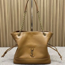 Riproduzione Fedele replica shopping Pochon grande YSL Saint Laurent Jamie 4.3 Muschio imitazioni