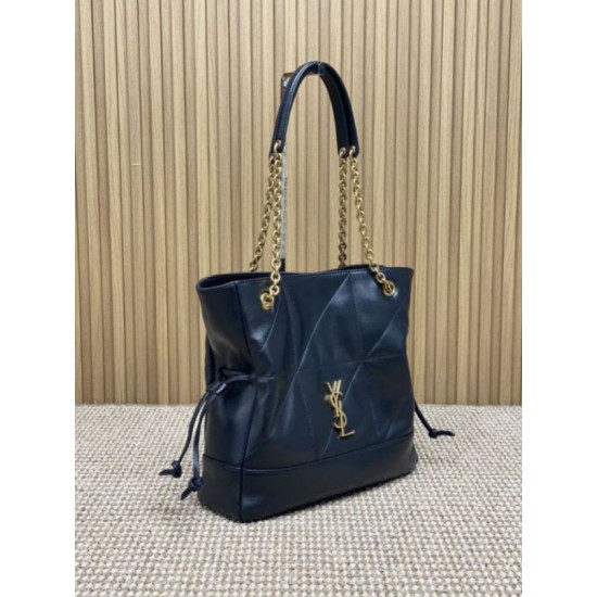 Riproduzione Fedele Borsa shopping YSL Saint Laurent Jamie 4.3 Pochon grande Nera imitazioni