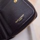 Replica Pari di alta qualità Portafoglio compatto con cerniera YSL Saint Laurent Nero Riproduzione Fedele Pari replica di alta qualità Portafoglio compatto con cerniera YSL Saint Laurent Nero imitazioni