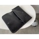 Replica Portafoglio grande Niki YSL Saint Laurent Crinkled Vintage Nero Riproduzione Fedele Portafoglio grande Niki YSL Saint Laurent Crinkled Vintage Nero imitazioni