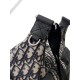 Riproduzione Fedele Replica borse griffate hobo morbida Dior Rider media Dior Oblique Jacquard nera/beige imitazioni