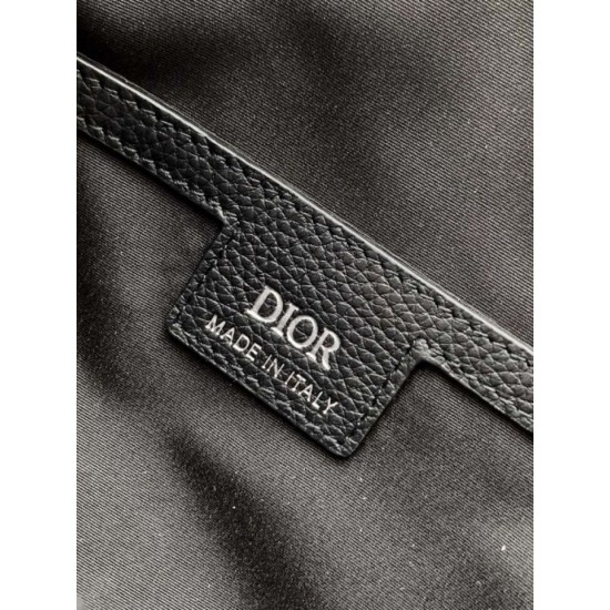 Riproduzione Fedele Replica borse griffate hobo morbida Dior Rider media Dior Oblique Jacquard nera/beige imitazioni