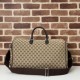 Replica Borsa da viaggio Gucci media in tela GG Gucci da uomo 802095 marrone Riproduzione Fedele Borsa da viaggio Gucci media in tela GG Replica Gucci da uomo 802095 marrone imitazioni