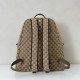 Riproduzione Fedele Zaino Gucci medio in tela GG Replica Gucci da uomo 824624 marrone imitazioni