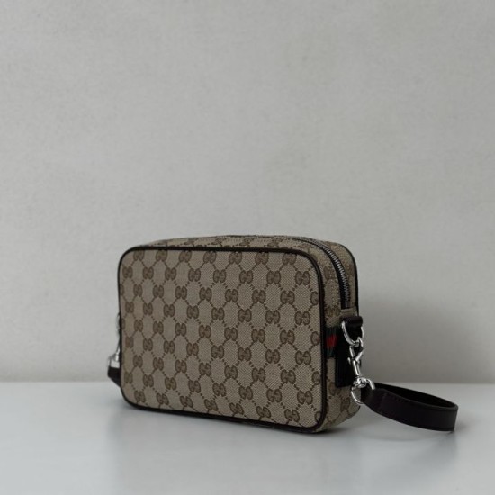 Replica Borse Imitazioni a tracolla Gucci piccola in tela GG Gucci da uomo 834802 marrone Riproduzione Fedele Borse Imitazioni a tracolla Gucci piccola in tela GG Replica Gucci da uomo 834802 marrone imitazioni