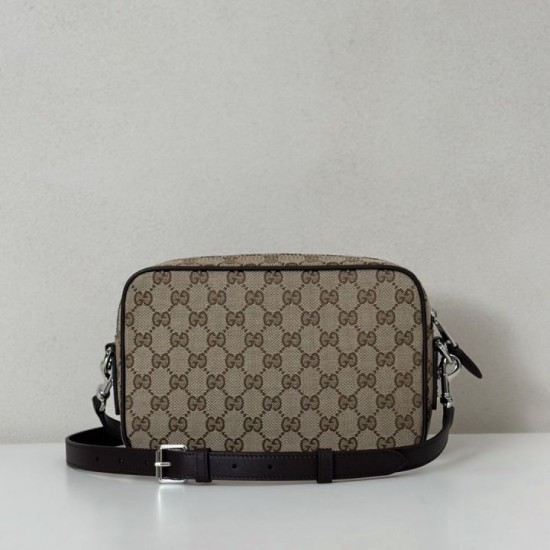 Replica Borse Imitazioni a tracolla Gucci piccola in tela GG Gucci da uomo 834802 marrone Riproduzione Fedele Borse Imitazioni a tracolla Gucci piccola in tela GG Replica Gucci da uomo 834802 marrone imitazioni