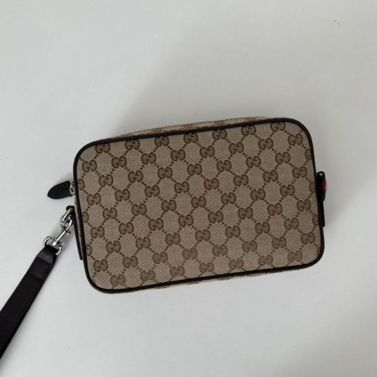 Replica Borse Imitazioni a tracolla Gucci piccola in tela GG Gucci da uomo 834802 marrone Riproduzione Fedele Borse Imitazioni a tracolla Gucci piccola in tela GG Replica Gucci da uomo 834802 marrone imitazioni