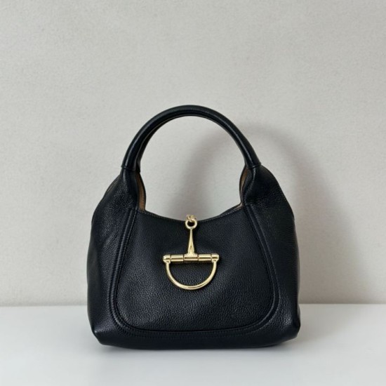 Riproduzione Fedele Borsa Replica Gucci Softbit Media/Maxi con Manico a Mezzaluna 837466 Nera Imitazione imitazioni