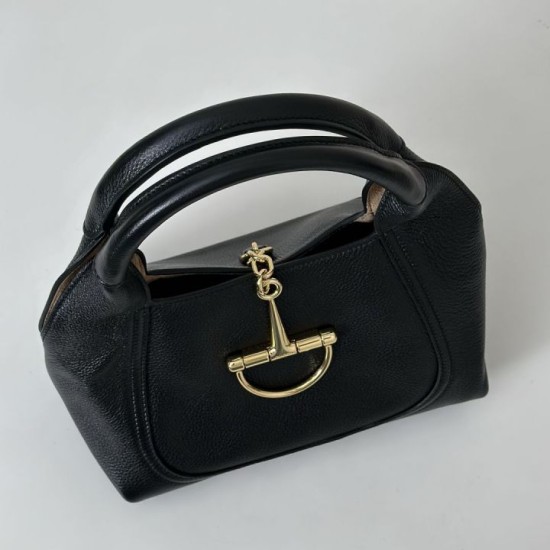 Riproduzione Fedele Borsa Replica Gucci Softbit Media/Maxi con Manico a Mezzaluna 837466 Nera Imitazione imitazioni