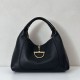 Riproduzione Fedele Borsa Replica Gucci Softbit Media/Maxi con Manico a Mezzaluna 837466 Nera Imitazione imitazioni