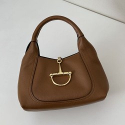 Borsa Gucci Softbit Media/Maxi con Manico a Mezzaluna 837466 Marrone