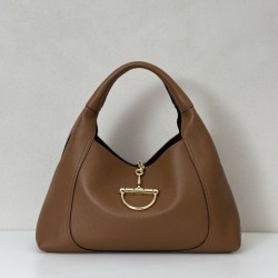 Borsa Gucci Softbit Media/Maxi con Manico a Mezzaluna 837466 Marrone