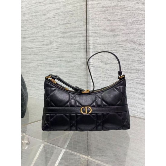 Replica Mini borsa Dior Miss Caro Cigale Dior Macrocannage nera Riproduzione Fedele Mini borsa Dior Miss Caro Cigale replica Dior Macrocannage nera imitazioni