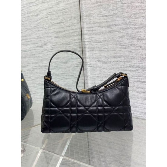 Replica Mini borsa Dior Miss Caro Cigale Dior Macrocannage nera Riproduzione Fedele Mini borsa Dior Miss Caro Cigale replica Dior Macrocannage nera imitazioni