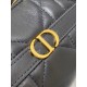 Replica Mini borsa Dior Miss Caro Cigale Dior Macrocannage nera Riproduzione Fedele Mini borsa Dior Miss Caro Cigale replica Dior Macrocannage nera imitazioni