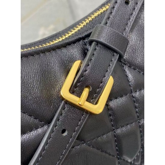 Replica Mini borsa Dior Miss Caro Cigale Dior Macrocannage nera Riproduzione Fedele Mini borsa Dior Miss Caro Cigale replica Dior Macrocannage nera imitazioni