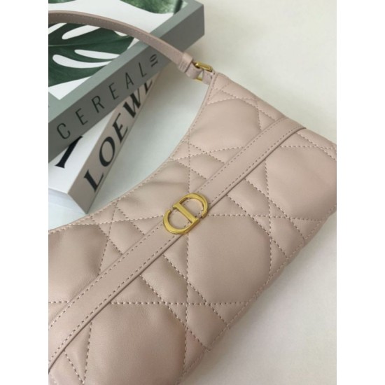 Replica Mini borsa Dior Miss Caro Cigale Macrocannage albicocca Riproduzione Fedele Mini borsa Dior Miss Caro Cigale Macrocannage albicocca imitazioni