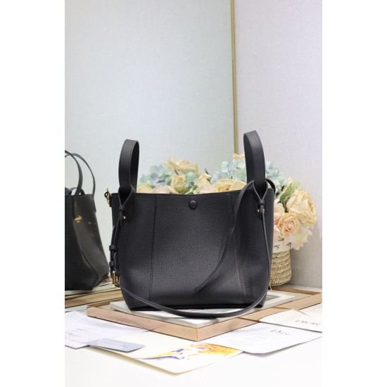 Replica Borse Alta Qualità a secchiello Dior Signature piccola/media nera Riproduzione Fedele Replica Borse Alta Qualità a secchiello Dior Signature piccola/media nera imitazioni