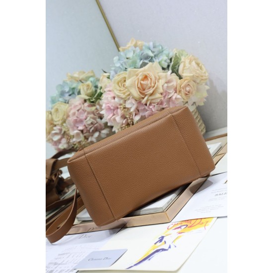 Riproduzione Fedele Borsa a secchiello Dior Signature piccola/media marrone Imitazioni imitazioni
