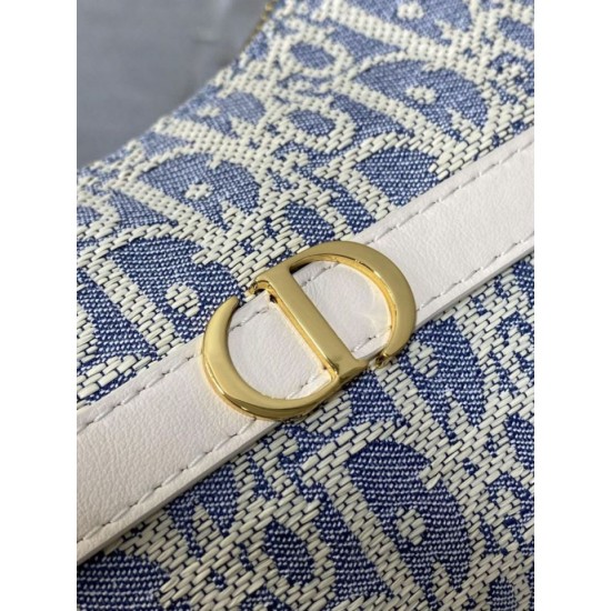 Replica Mini borsa Dior Miss Caro Cigale Oblique Chambray con effetto rafia Blu Riproduzione Fedele Mini borsa Dior Miss Caro Cigale Oblique Chambray con effetto rafia Blu imitazioni