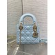 Replica Mini Borsa Dior Lady Dior con O-link Cannage Blu Imitazioni Riproduzione Fedele Replica Mini Borsa Dior Lady Dior con O-link Cannage Blu Imitazioni imitazioni