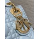 Replica Mini Borsa Dior Lady Dior con O-link Cannage Blu Imitazioni Riproduzione Fedele Replica Mini Borsa Dior Lady Dior con O-link Cannage Blu Imitazioni imitazioni