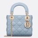 Replica Mini Borsa Dior Lady Dior con O-link Cannage Blu Imitazioni Riproduzione Fedele Replica Mini Borsa Dior Lady Dior con O-link Cannage Blu Imitazioni imitazioni