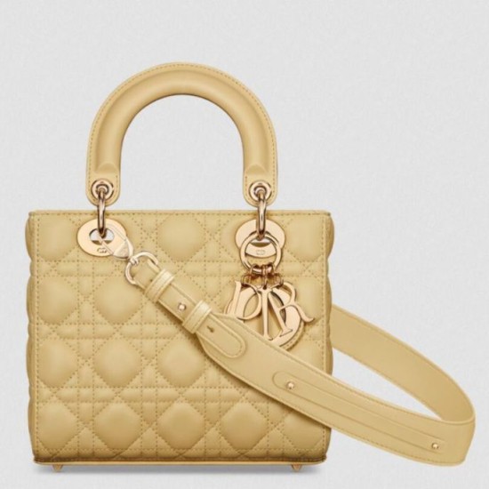 Riproduzione Fedele Replica Borsa Dior Lady Dior My ABCDior Piccola Pastello imitazioni