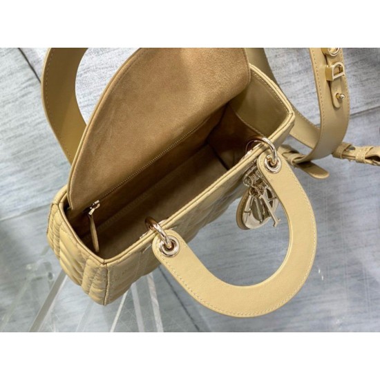 Riproduzione Fedele Replica Borsa Dior Lady Dior My ABCDior Piccola Pastello imitazioni