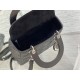 Replica Borsa Dior Lady Dior Media in Pelle di Vitello Granata Nera Imitazioni Riproduzione Fedele replica Dior Lady Dior Media in Pelle di Vitello Granata Nera Imitazioni imitazioni