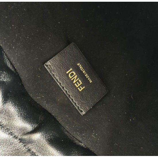 Replica borse griffate Fendi Mamma Baguette Piccola Nera Imitazioni Riproduzione Fedele Replica borse griffate Fendi Mamma Baguette Piccola Nera Imitazioni imitazioni