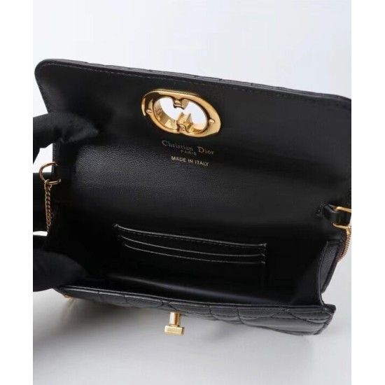 Replica Borsa Dior Miss Caro con Catena Nera Imitazione Riproduzione Fedele Borsa Dior Miss Caro Replica con Catena Nera Imitazione imitazioni