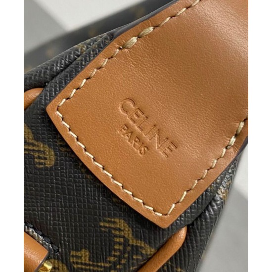 Replica Borse Firmate Celine Teen Celine Lulu Celine con stampa logo 120722 Caffè Riproduzione Fedele Borse Firmate Replica Celine Teen Celine Lulu Celine con stampa logo 120722 Caffè imitazioni