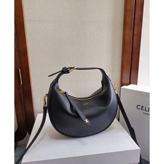 Replica Borse Imitazioni Hobo Celine Teen Celine Lulu Celine in pelle di vitello granata 120723 Nero/Crema Riproduzione Fedele Borse Imitazioni Hobo Celine Teen Celine Lulu replica Celine in pelle di vitello granata 120723 Nero/Crema imitazioni