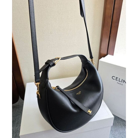 Replica Borse Imitazioni Hobo Celine Teen Celine Lulu Celine in pelle di vitello granata 120723 Nero/Crema Riproduzione Fedele Borse Imitazioni Hobo Celine Teen Celine Lulu replica Celine in pelle di vitello granata 120723 Nero/Crema imitazioni